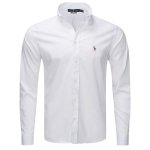 Ralph Lauren koszula męska gładka slim fit biała