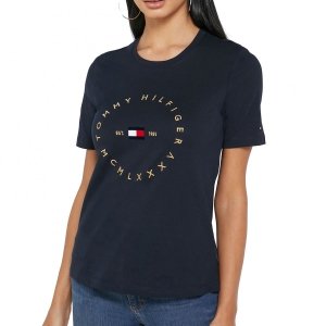 Tommy Hilfiger t-shirt koszulka damska granatowa WW0WW30103