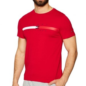 Tommy Hilfiger t-shirt koszulka męska czerwony MW0MW16572-XLG