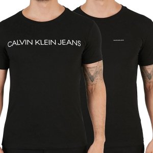 Calvin Klein t-shirt koszulka męska czarna 2-pack J30J317598-BEH