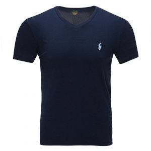 Polo Ralph Lauren koszulka t-shirt męski V-neck slim fit granat