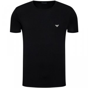 Emporio Armani t-shirt koszulka męska czarna crew-neck 