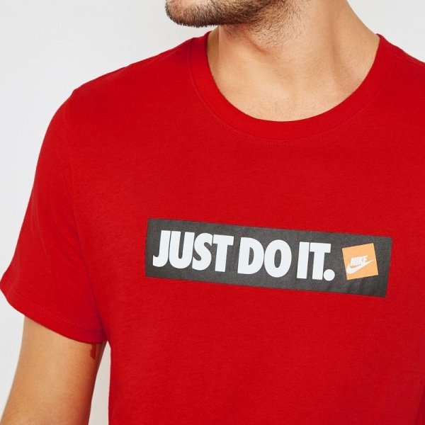 Nike męski t-shirt koszulka czerwona Just Do It AA6412-657