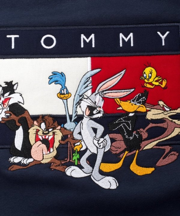 Bluza męska Tommy Hilfiger Jeans Looney Tunes granatowa