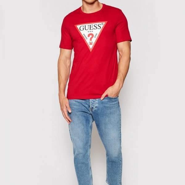 Guess t-shirt koszulka męska czerwona M1RI71I3Z11-G532
