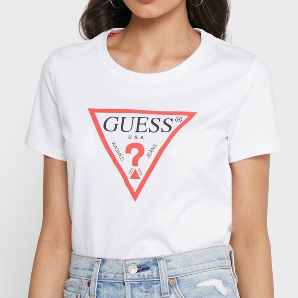 Guess t-shirt koszulka damska biała W1RI00I3Z11-TWHT
