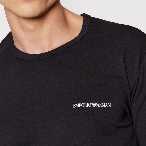 Emporio Armani t-shirt koszulka męska czarna