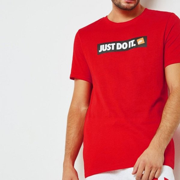 Nike męski t-shirt koszulka czerwona Just Do It AA6412-657