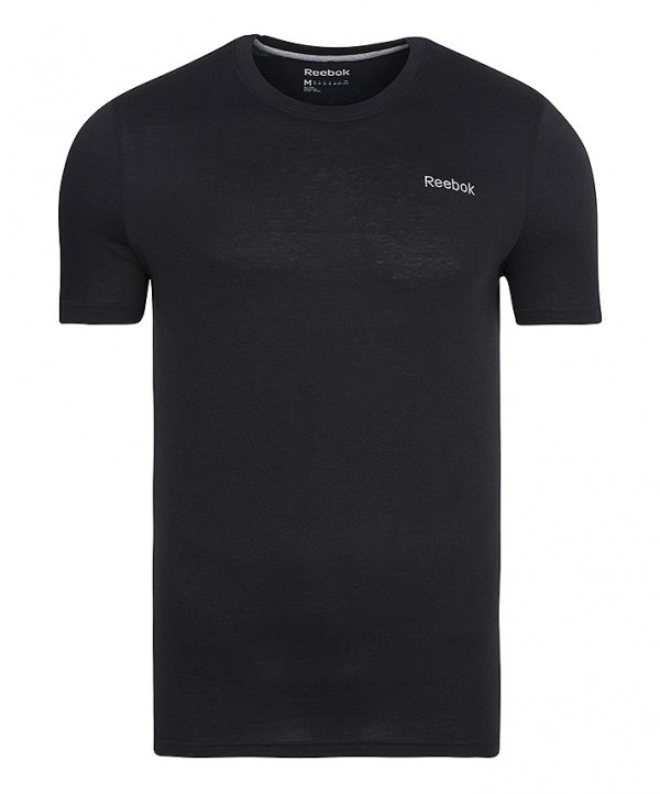 REEBOK KOSZULKA T-SHIRT CZARNY GŁADKI Z73300