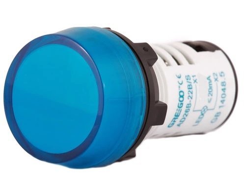 Kontrolka LED niebieska 230V AC/DC