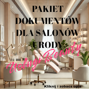 Pakiet dokumentów dla salonów Beauty 