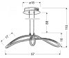 SLASH ZWIS 38W LED 4000K SREBRNY