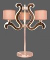 AMBROSIA 3 LAMPKA GABINETOWA 3X40W E14 + 18,4W LED MIEDZIANY