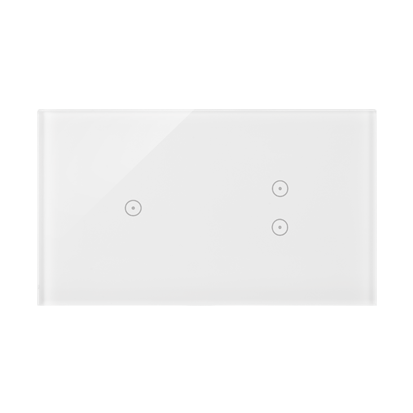 Panel dotykowy 2 moduły 1 pole dotykowe, 2 pola dotykowe pionowe, biała perła