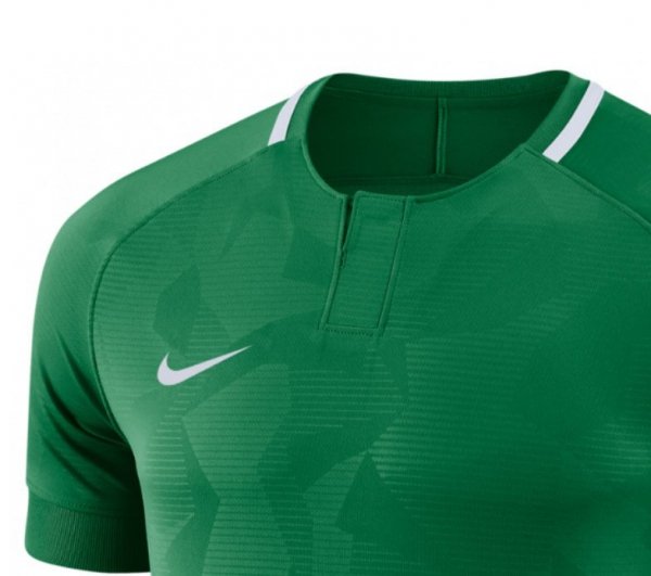 Koszulka Nike Y NK Dry Chalang II JSY SS 894053 341 zielony S (128-137cm)