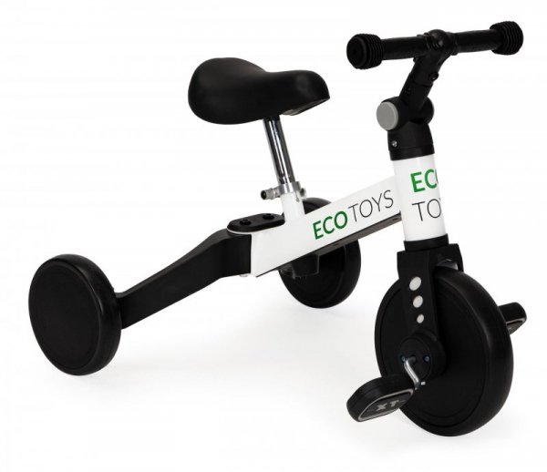 Rowerek trójkołowy biegowy 2w1 z pedałami Ecotoys