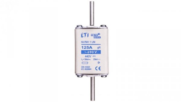 Wkładka bezpiecznikowa NH1 125A gR 690V M1UQ U-N 004333212