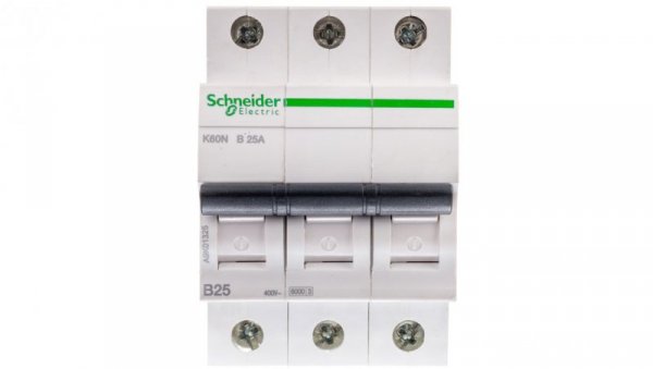 Wyłącznik nadprądowy 3P B 25A 6kA AC K60N A9K01325