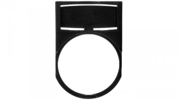 Szyld opisowy 45x30mm do etykiet 24,6x11,4mm czarny 22mm prostokątny 024315