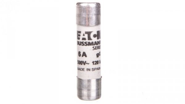 Wkładka bezpiecznikowa cylindryczna 10x38mm 6A gL/gG 500V C10G6