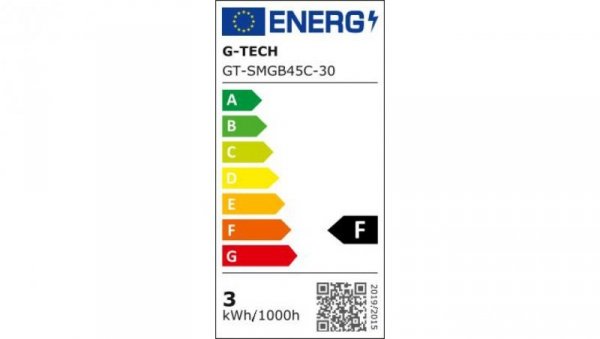 Żarówka LED E27 B45C 3W 200lm 3000K AC220-240V 160st. G-Tech GT-SMGB45C-30