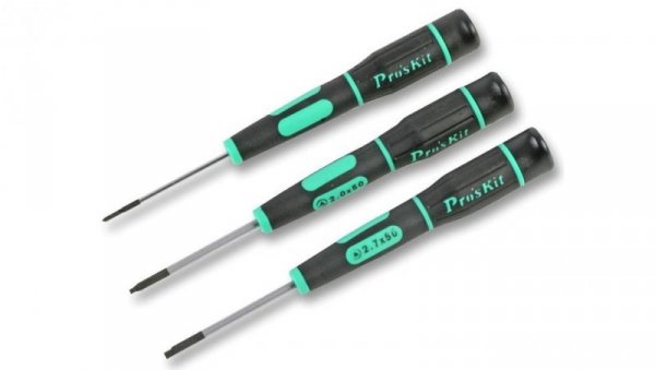 Zestaw 3 wkrętaków trójkąt 2,0/2,3/2,7mm x 50mm Pros Kit SD-081F / 20967