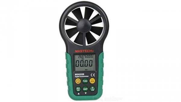 Miernik anemometr, termometr, higrometr, miernik klimatu, insterfejs USB MS-6252B 06773