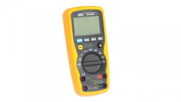 Miernik wielofunkcyjny LCD 4000 multimetr 1000V AC/DC 10A AC/DC rezystancja pojemność częstotliwość DT-9915 01863