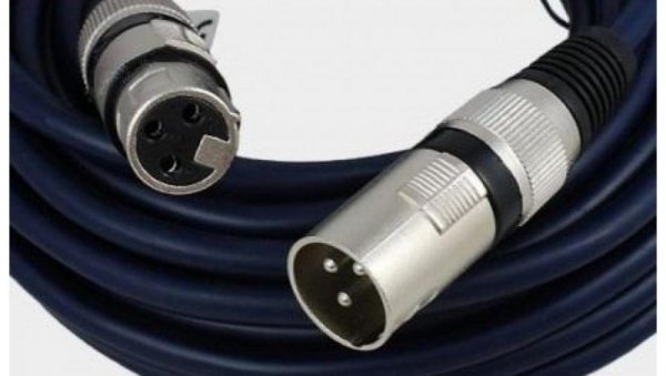Profesjonalny kabel mikrofonowy studyjny/estradowy gniazdo XLR 3P Canon / wtyk XLR 3P Canon MK06 /15m/