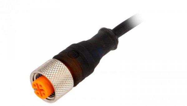 Kabel konfekcjonowany jednostronnie zakończony złącze M12 żeńskie proste 3-pinowe z gwintem samoblokującym RKT 4-3-224/5 M