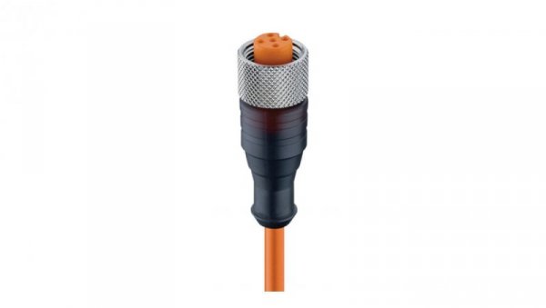 Kabel konfekcjonowany jednostronnie złącze M12 żeńskie proste z gwintem samoblokującym 5-pinowe RKT 5-56/5 M