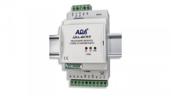 Moduł pomiarowy 1-WIRE na MODBUS-RTU ADA-401WP