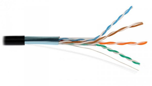 Przewód NETSET BOX F/UTP 5e skrętka ekranowana, zewnętrzna odporna na UV E1517_305 23177 /305m/