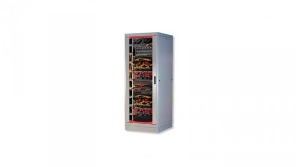 Szafa stojąca złożona 27U 600x600 rack 19drzwi szklane