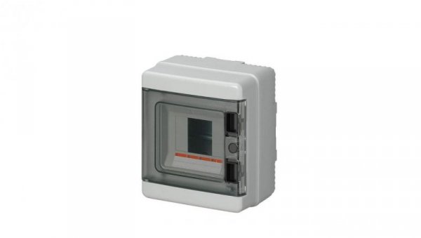 Rozdzielnica modułowa 1x4 n/t bezhalogenowa drzwi transp.IP65 szyna N+PE szara 1000V AC 1500V DC PV UV /22 szt/ EC62004E /opak.