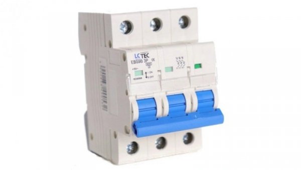 Wyłącznik nadprądowy B63 63A 3P 6kA AC LC-Tec