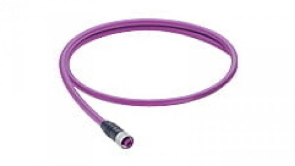 Kabel konfekcjonowany jednostronnie Profibus zakończony złącze żeńskie M12 5 polowy kodowanie-B 0975 254 103/1 M