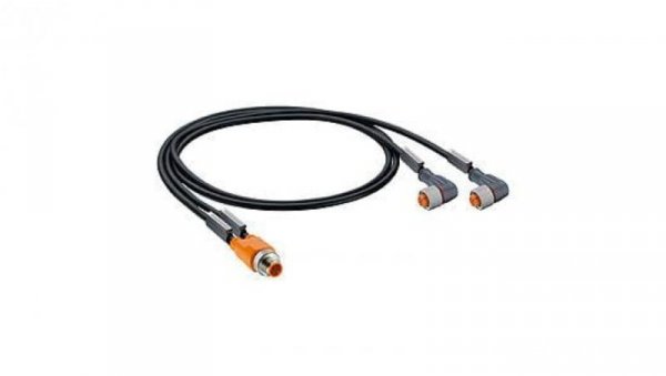 Kabel konfekcjonowany-rozdzielacz złącza męskie M12 Duo/M12 męski M12 żeński czarny PUR ASB 2-RST 5-228/0,2-RKT 5-228/1,5 M