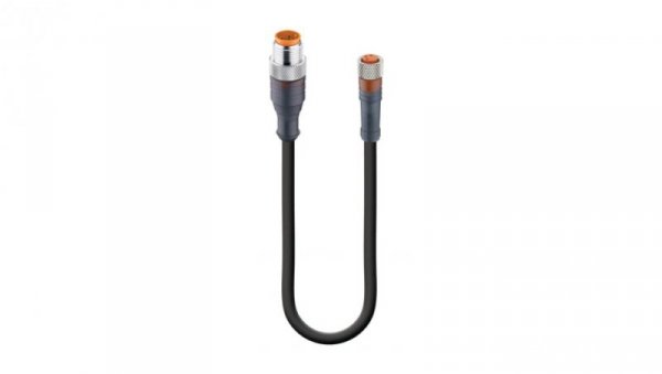 Kabel konfekcjonowany obustronnie zakończony złącza M12 męskie M8 żeńskie proste 3 pinowe RST 3-RKMV 3-224/2 M