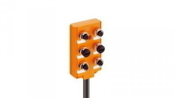 Koncentrator aktuator/sensor z wskaźnikiem LED górne porty 6-portowy gniazda M12 4-pinowe ASB 6/LED 5-4-330/5 M
