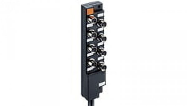 Koncentrator aktuator/sensor z wskaźnikiem funkcyjnym i operacyjnym LED 12-portowy gniazda M8 3-pinowy ASBM 12/LED 3-347/10 M