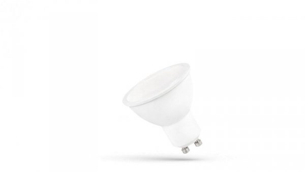 LED GU10 230V 9W SMD WW z MLECZNĄ SZYBKĄ biała SPECTRUM