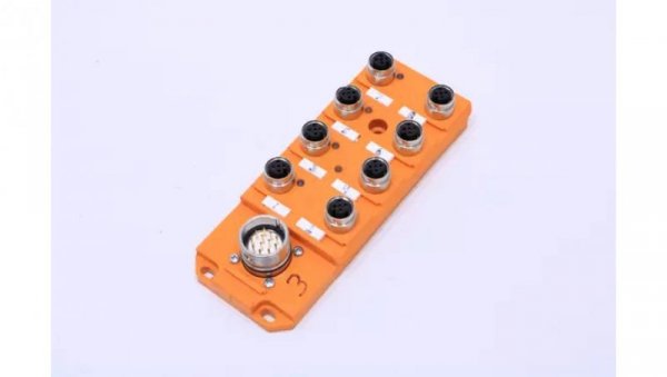 Koncentrator pasywny aktuator/sensor LED porty 8xM12 żeńskie 5pin/ złącze M23 męskie 12pin na kabel sterujący ASBS 8/LED 5-4