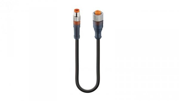 Kabel konfekcjonowany obustronnie zakończony złącze M8 męskie i złącze M12 żeńskie proste RSMV 3-RKT 4-3-224/1 M