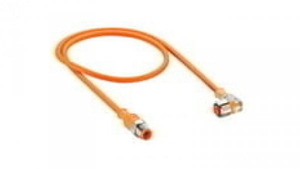 Kabel konfekcjonowany obustronny złącze M12 4-pinowe męskie proste żeńskie kątowe z LED PVC PRST 4-PRKWT/LED P 4-07/5 M