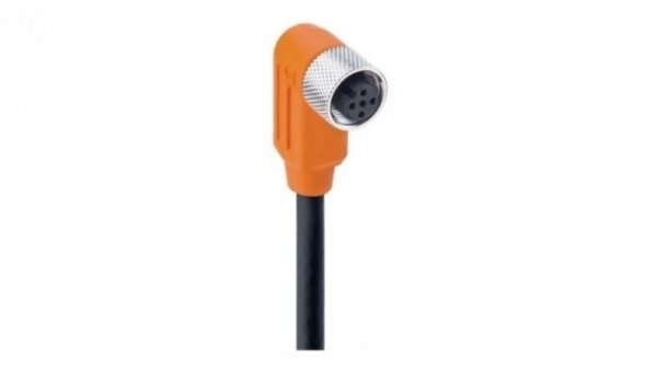 Kabel konfekcjonowany jednostronnie złącze M12 żeńskie kątowe 5-pinowe kodowanie A ekranowany czarny PUR RKWTS 5-298/2 M