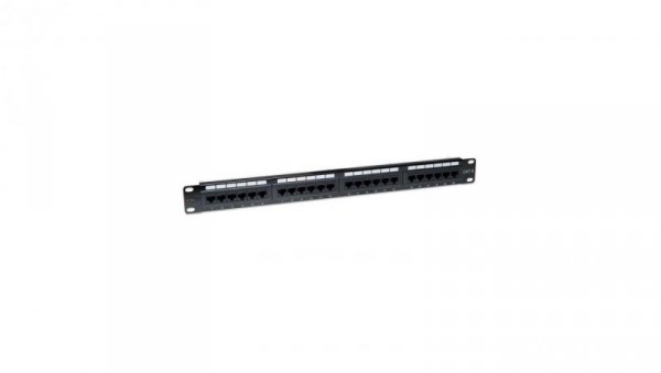 Patch panel UTP Cat6 24 porty RJ45, 1U