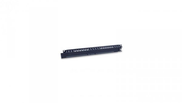 Organizer kabli 1U do szaf rack 19 z pokrywą, czarny