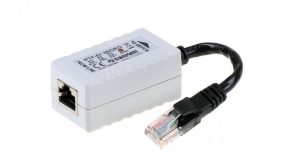 Zabezpieczenie przepięciowe LAN do kamer IP, PTF-51-ENG/PoE/Micro