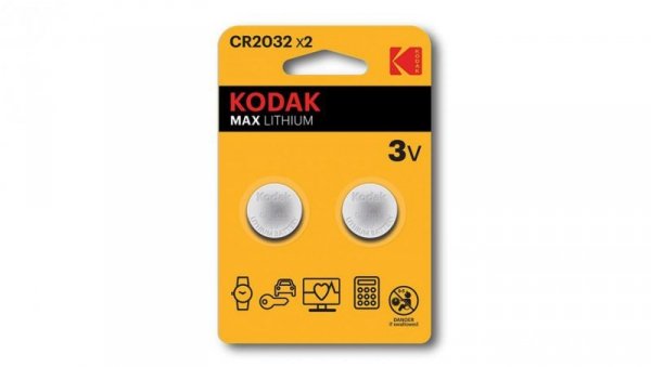 KODAK BATERIE LITOWE KCR2032 X 2SZT